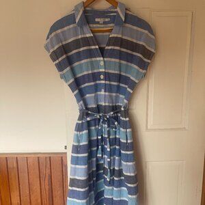 Boden Striped Button Up Dress